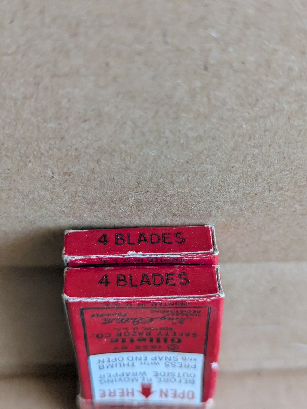 Vintage Gillette Thin Razor Blades 2 Packs New Original Package - Picture 4 of 4